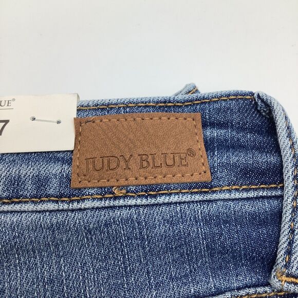 Judy Blue Womens Skinny High Waist Lemon Patch Distressed Jeans Size 5/27 NWT - Picture 4 of 13
